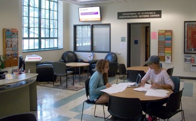 Students Studying in BRB lobby